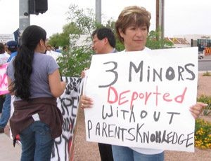Advocates protest deportation of 3 teens 