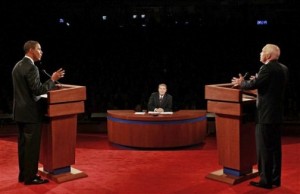 Obama, McCain argue over war, taxes in 1st debate 
