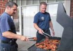 Cooking alarms even bravest of firefighters 