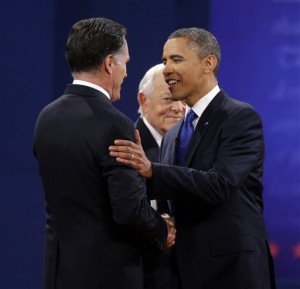 Barack Obama, Mitt Romney, Bob Schieffer