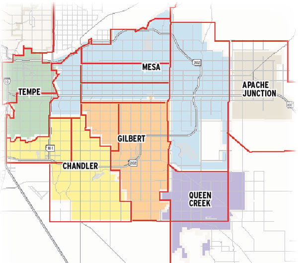 Medical marijuana zones in the East Valley