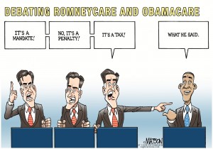 Debating Romneycare and Obamacare