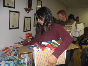 Care packages for the troops
