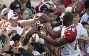 Wells returns to practice at Cardinals camp 