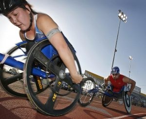 Paralympic athletes enjoy competition 