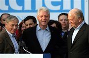 Clinton visits during home stretch of Senate race 