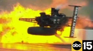 Woman dies after being hit by NHRA tire 
