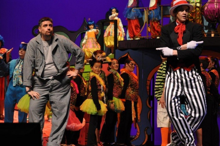 Seussical rehearsal