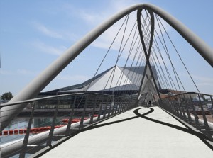 Tempe Town Lake bridge rendering