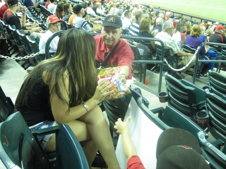 Cracker Jack vendor Ken Carpenter