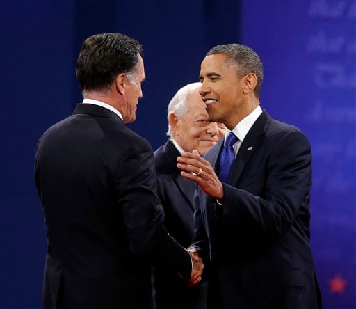 Barack Obama, Mitt Romney, Bob Schieffer