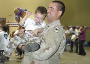Guard members return in time for the holidays 