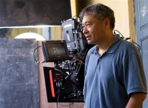 Director Ang Lee on the set of LIFE OF PI