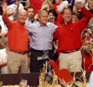 Bush heads south for last campaign swing 