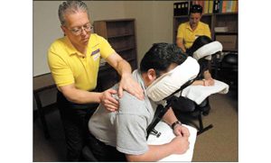 Massages on the job can ease stress of work 