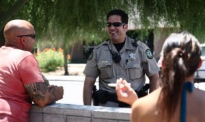 Scottsdale officers doing foot patrols 