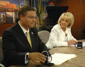 Dean Martin and Jan Brewer