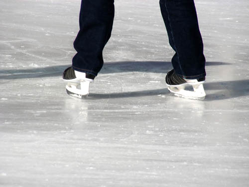 Ice skating