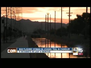 Flasher spotted along Chandler canal
