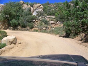 Driving up Four Peaks