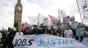 European protesters march in G20 rallies 