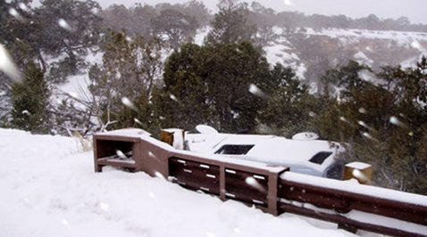 Winter weather disrupts travel in northern AZ 
