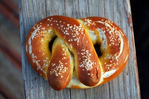 haus-made pretzel