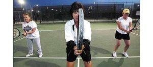 Only women are served at tennis class 