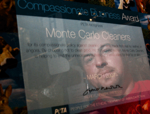 Dry cleaners owner’s actions win PETA award 