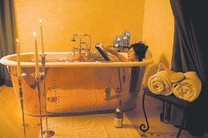 Add luxury to a relaxing end-of-the-day bath 