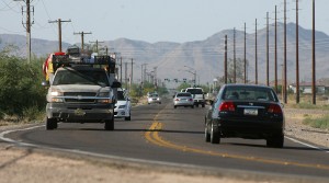 Power Road's single lane