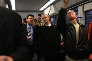 Hundreds get sneak peek of light rail train 