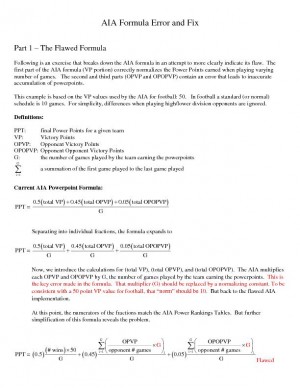 The Power Points formula