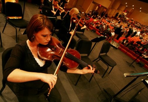Symphony viola player leads an up-tempo, musical life 