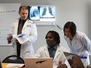 From left, Mychael Seubert, Ephranim Crocker and Pat Shu