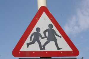 Children crossing sign