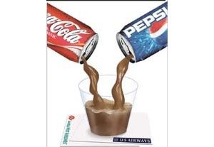 In-flight cola still up in the air 