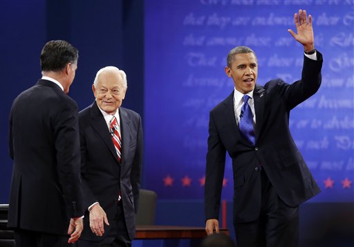 Barack Obama, Mitt Romney, Bob Schieffer