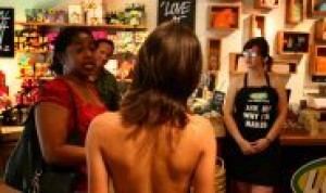 Store employees undress for environment 