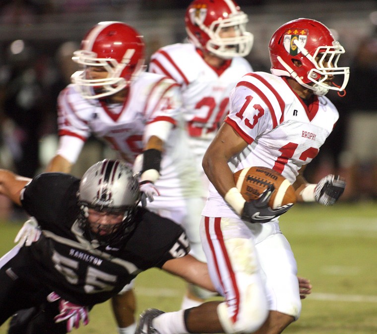 High school football week 9. 