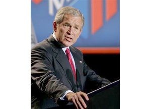Bush reminds Americans U.S. is at war 