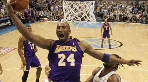 Ariza, Kobe lead Lakers past Nuggets 