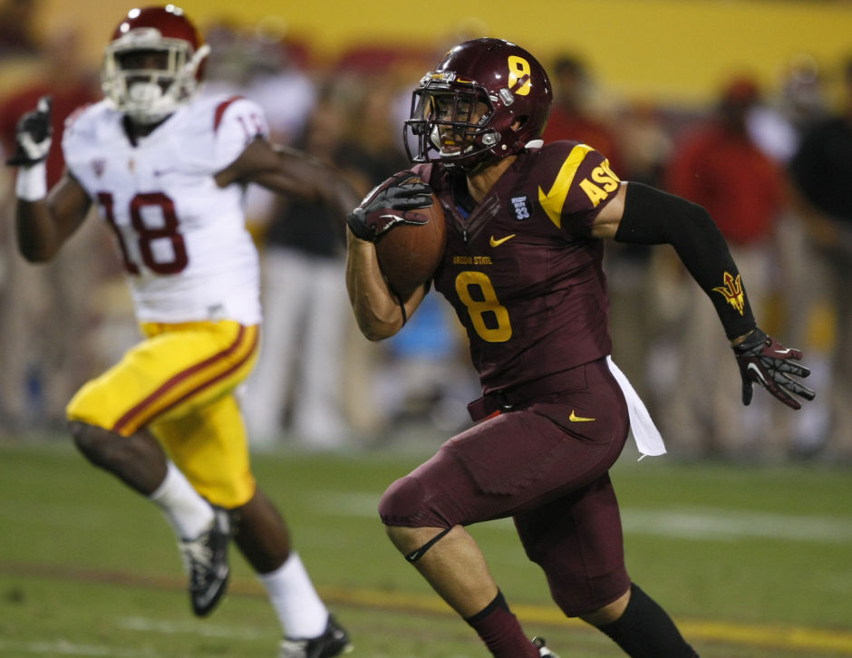 مداعبة+الثدي+باليد Foster: Arizona State running back D.J. Foster (8) scores a ...