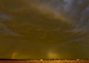 Photo: Dust storm over Q.C.