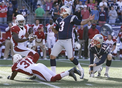 Stephen Gostkowski, Zoltan Mesko, Patrick Peterson, Justin Bethel