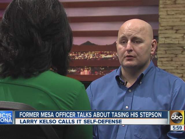Former Mesa officer says he tased son in self-defense