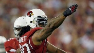 NFL fines Dockett $7,500 for Hasselbeck throat hit 