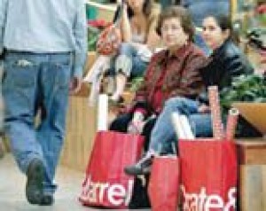 Shoppers visit malls with bargains in mind 