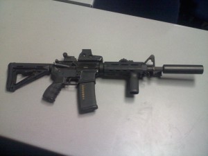 AR 15 rifle