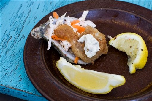Food-Healthy-Guinness Battered Oysters